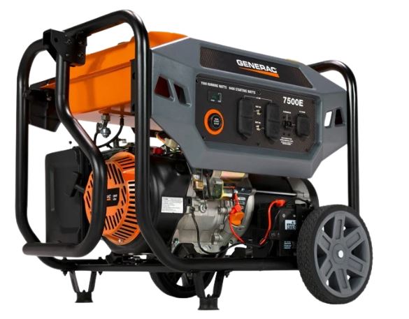 Generac 7718 GP7500E 7500 Watt 420cc Portable Electric Start Generator with COSense (Factory Reconditioned) (Copy)