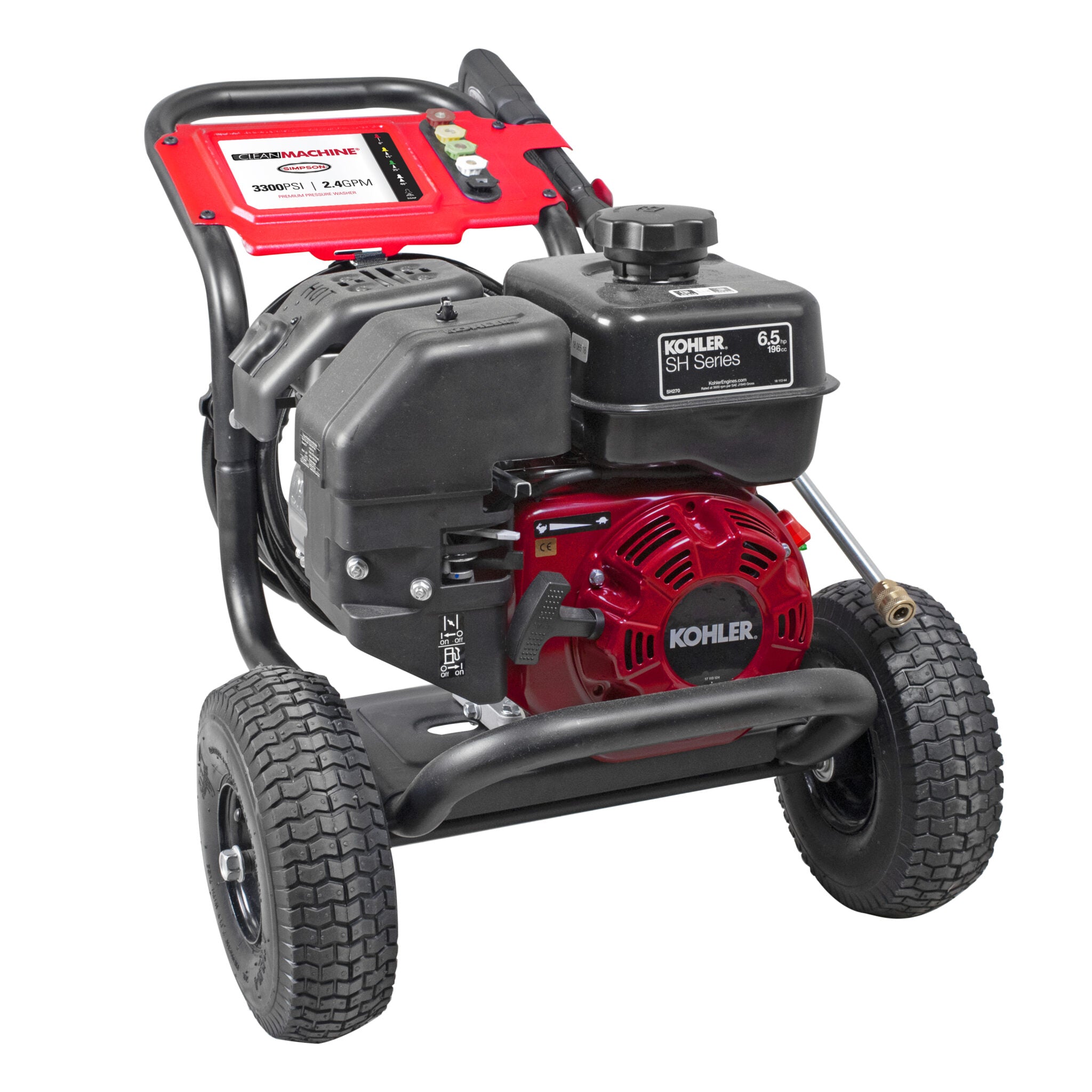 Simpson Clean Machine CM61117 3300psi 2.4gpm Pressure Washer with SH270 Kohler Engine