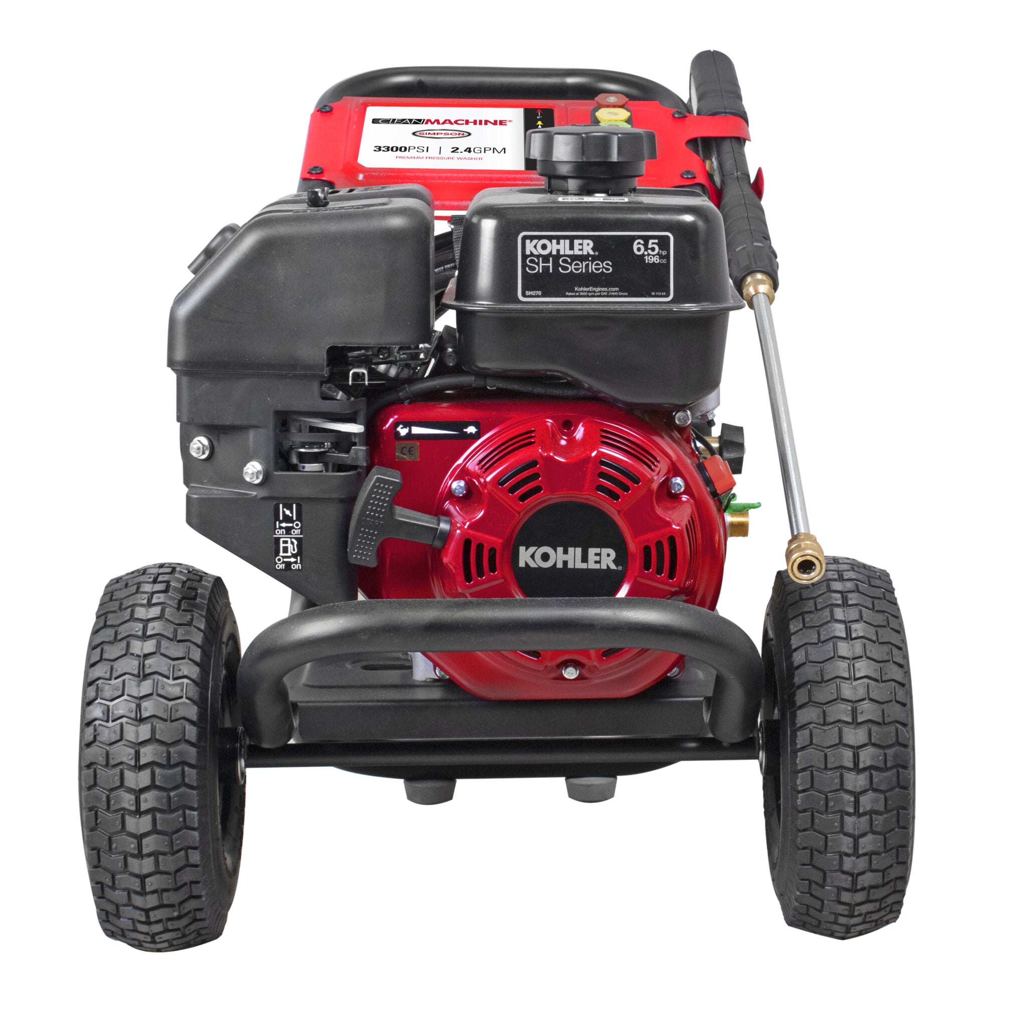 Simpson Clean Machine CM61117 3300psi 2.4gpm Pressure Washer with SH270 Kohler Engine