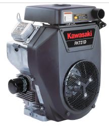 Kawasaki Horizontal 25 HP V-Twin Engine 1-1/8" X 3.94" #FH721D-KS01