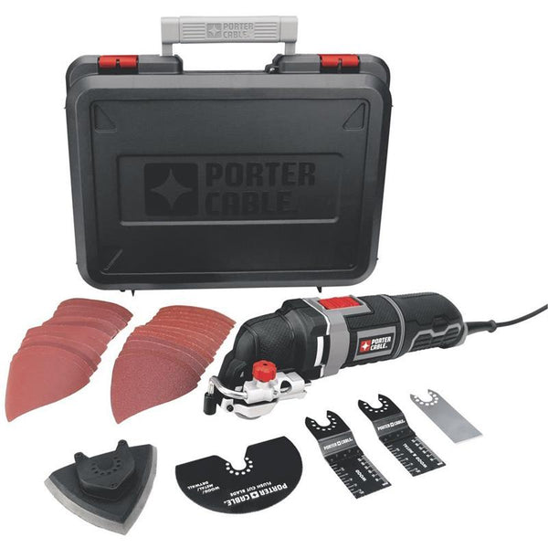 PORTER CABLE Corded Oscillating Multi Tool Kit with 31 Accessories PC